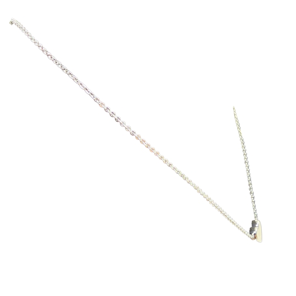 Nordstrom‎ Sterling Silver Plated Necklace Puffed Heart Charm Pendant NWT - Picture 4 of 8